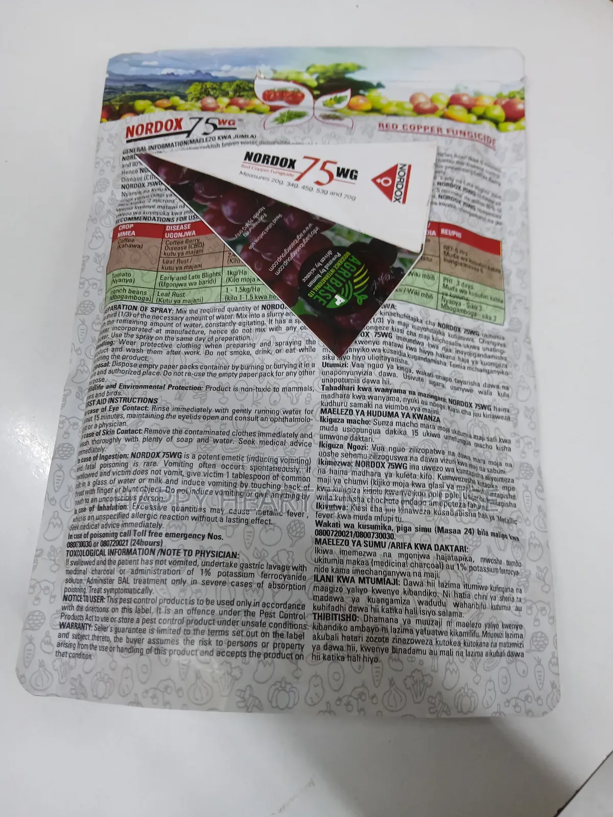 Nordox 75wg Copper Fungicide 1kg