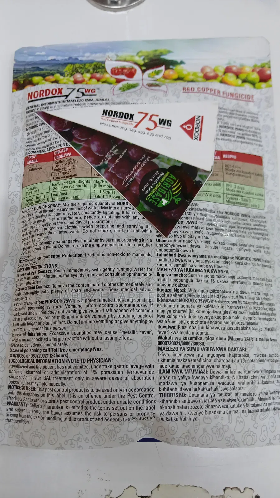 Nordox 75wg Copper Fungicide 1kg