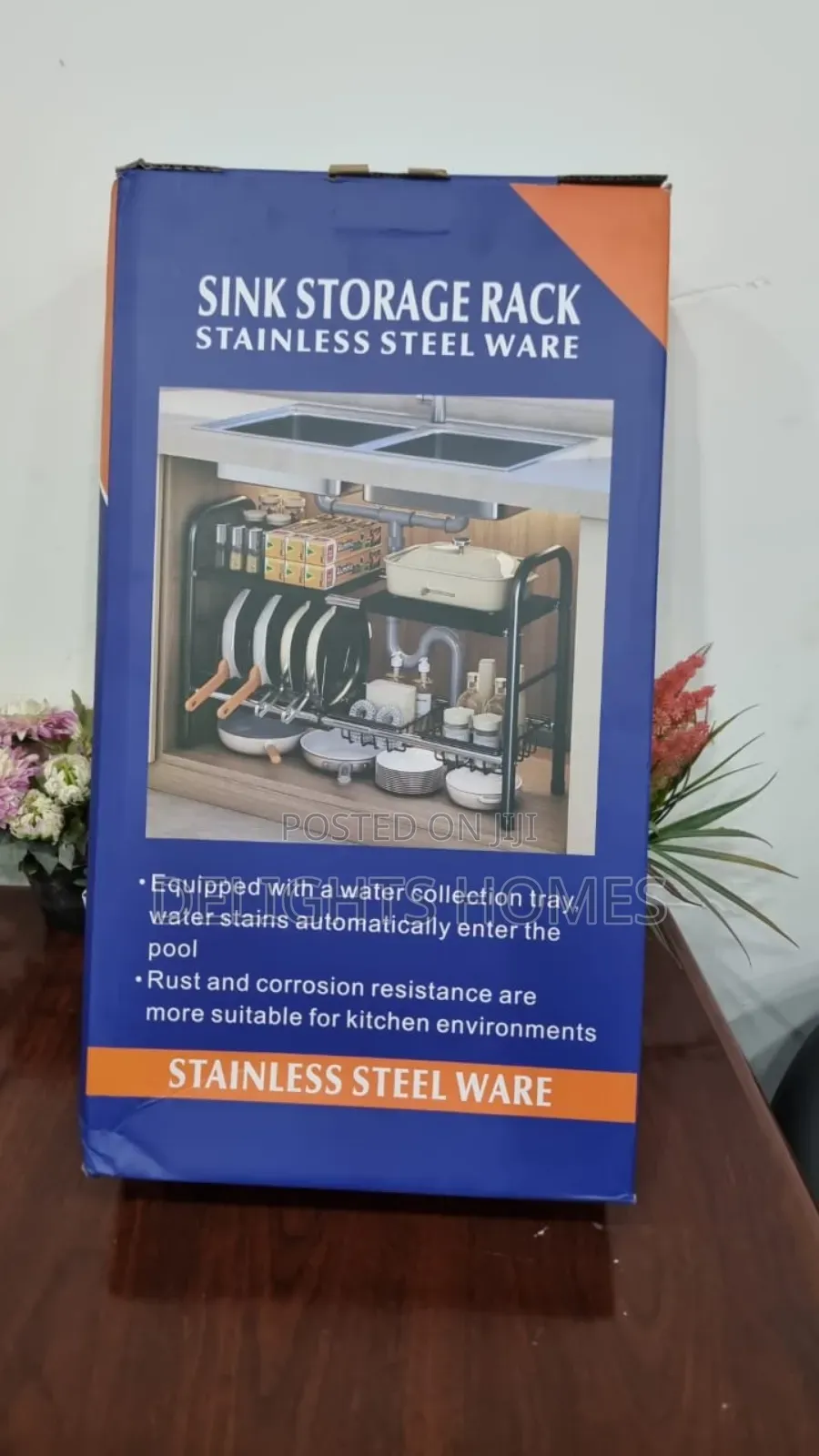 2 Layer Stainless Steel Expandable Under the Sink Pool Rack-Pa