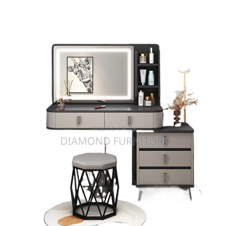 Home Furniture; Sleek Modern Bedroom {Vanity Dressing Table}