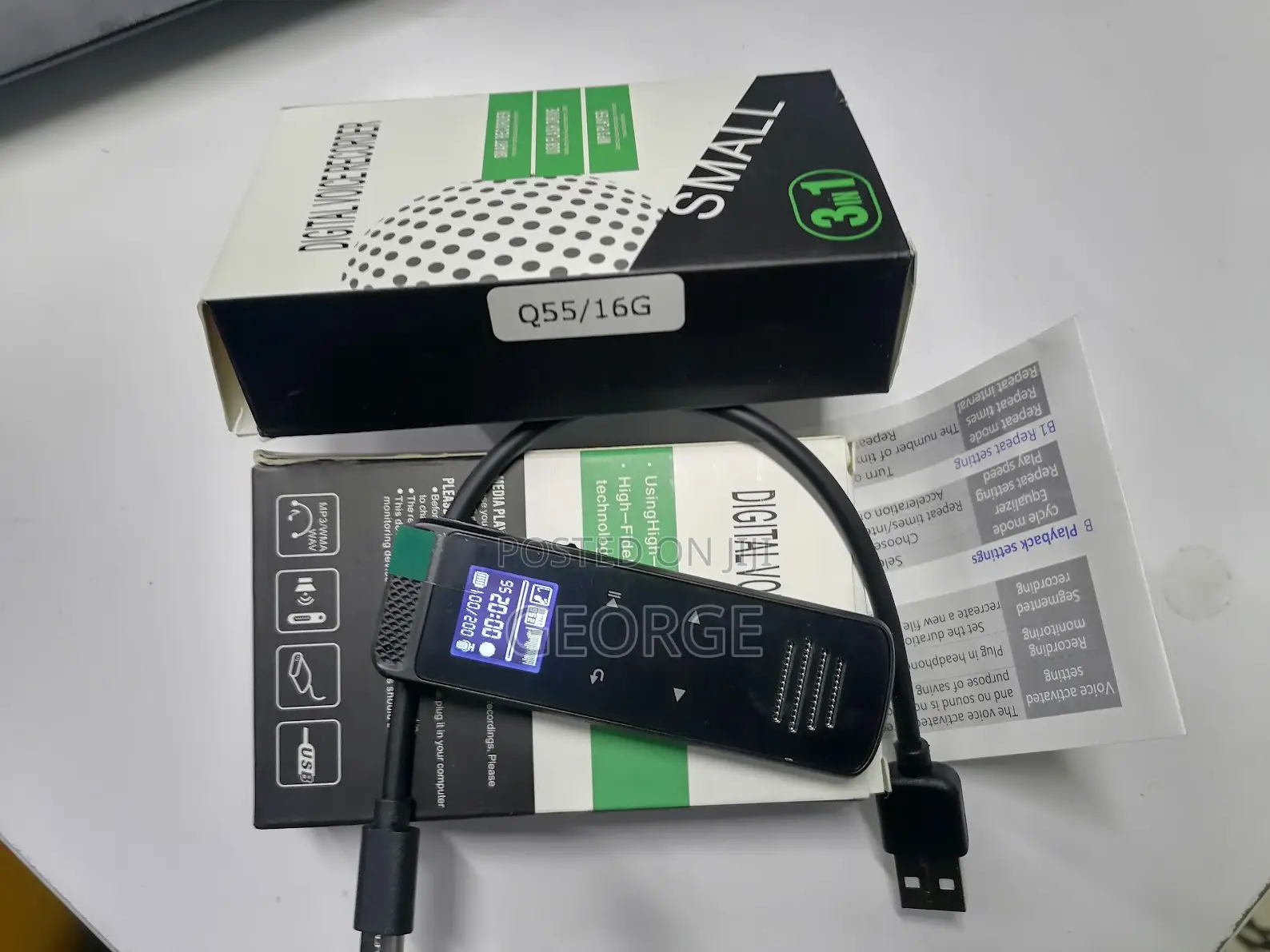 16gb Journalists Touch Screen Digital Voice Recorder Device