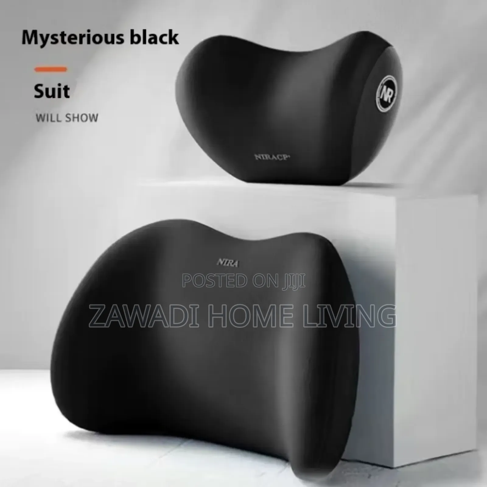 2 PCS Premium Car Head Rest and Back Rest Car Pillows