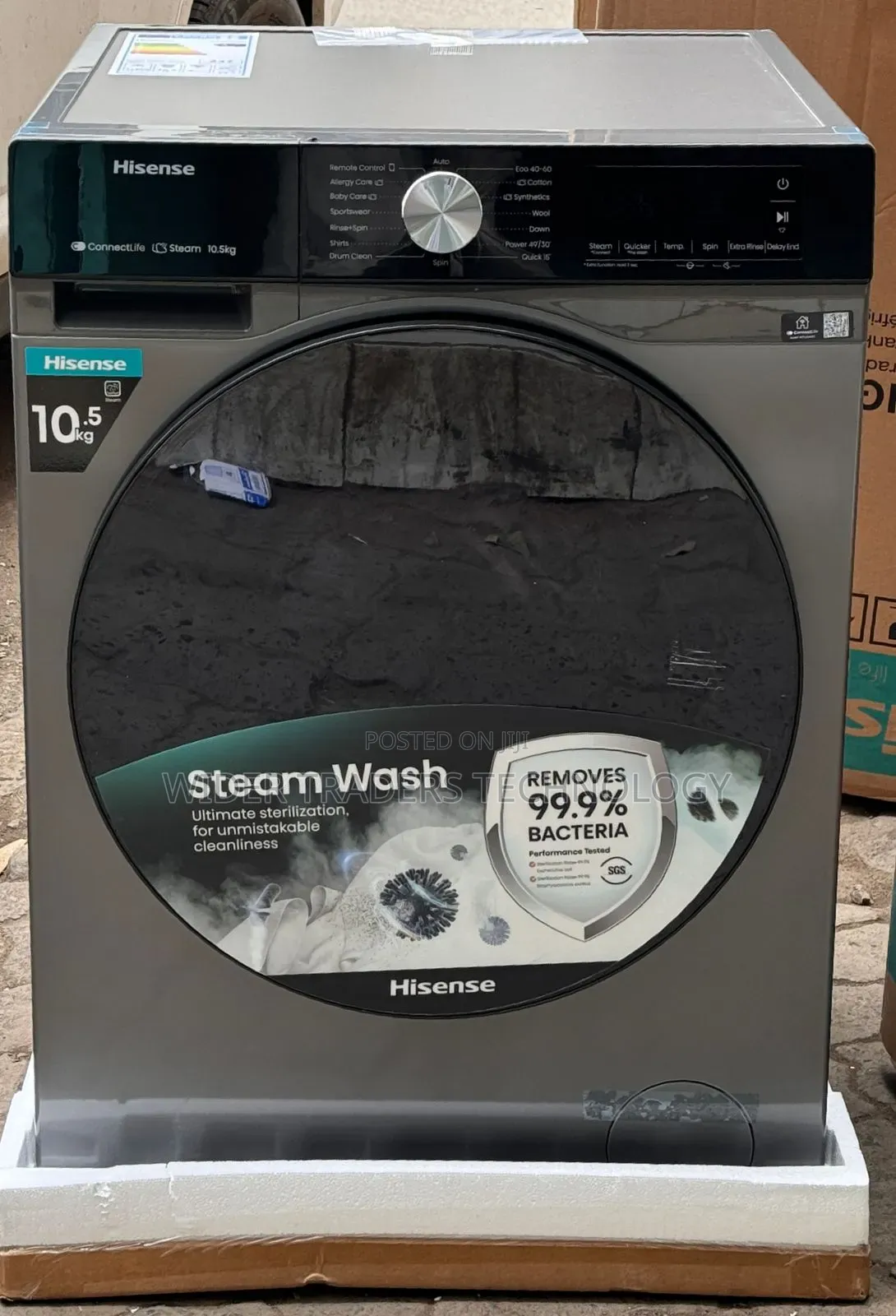 Hisense Washing Machine 10.5 Wash and Spin