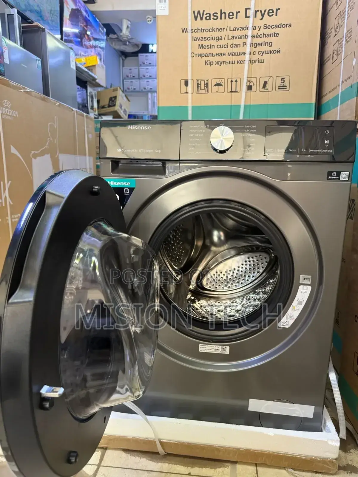 Hisense Washing Machine 12kg Wash Spin 