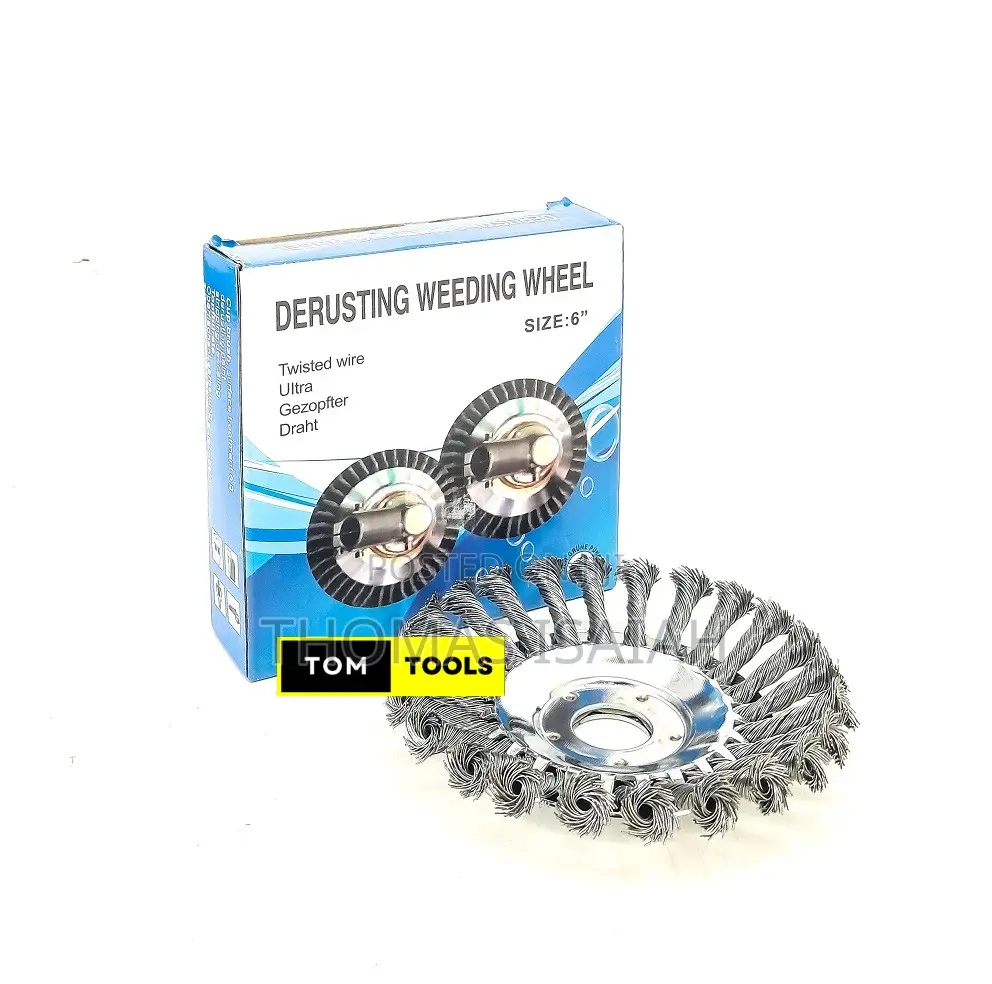 6 Inch Twist Knot Wire Brush Cutter Derusting Weeding Wheel