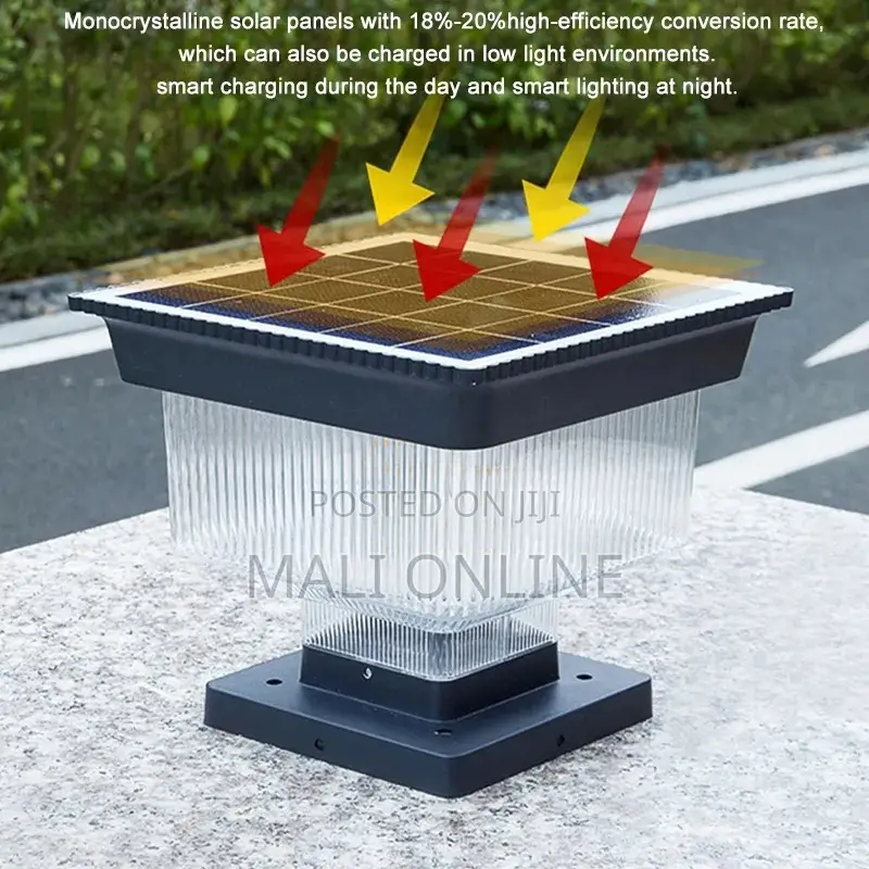 Super Bright Solar Post Light Outdoor Led Lantern 5w Ip65
