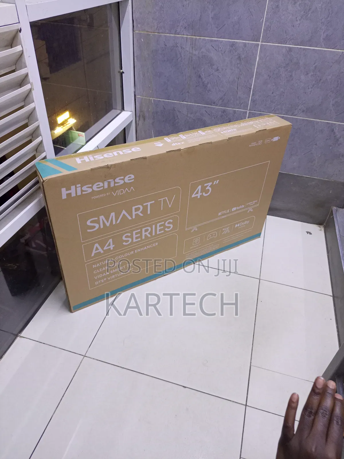 Hisense 43′′ Smart Tv Fhd,Bluetooth, Youtube, Netflix, Prime Video
