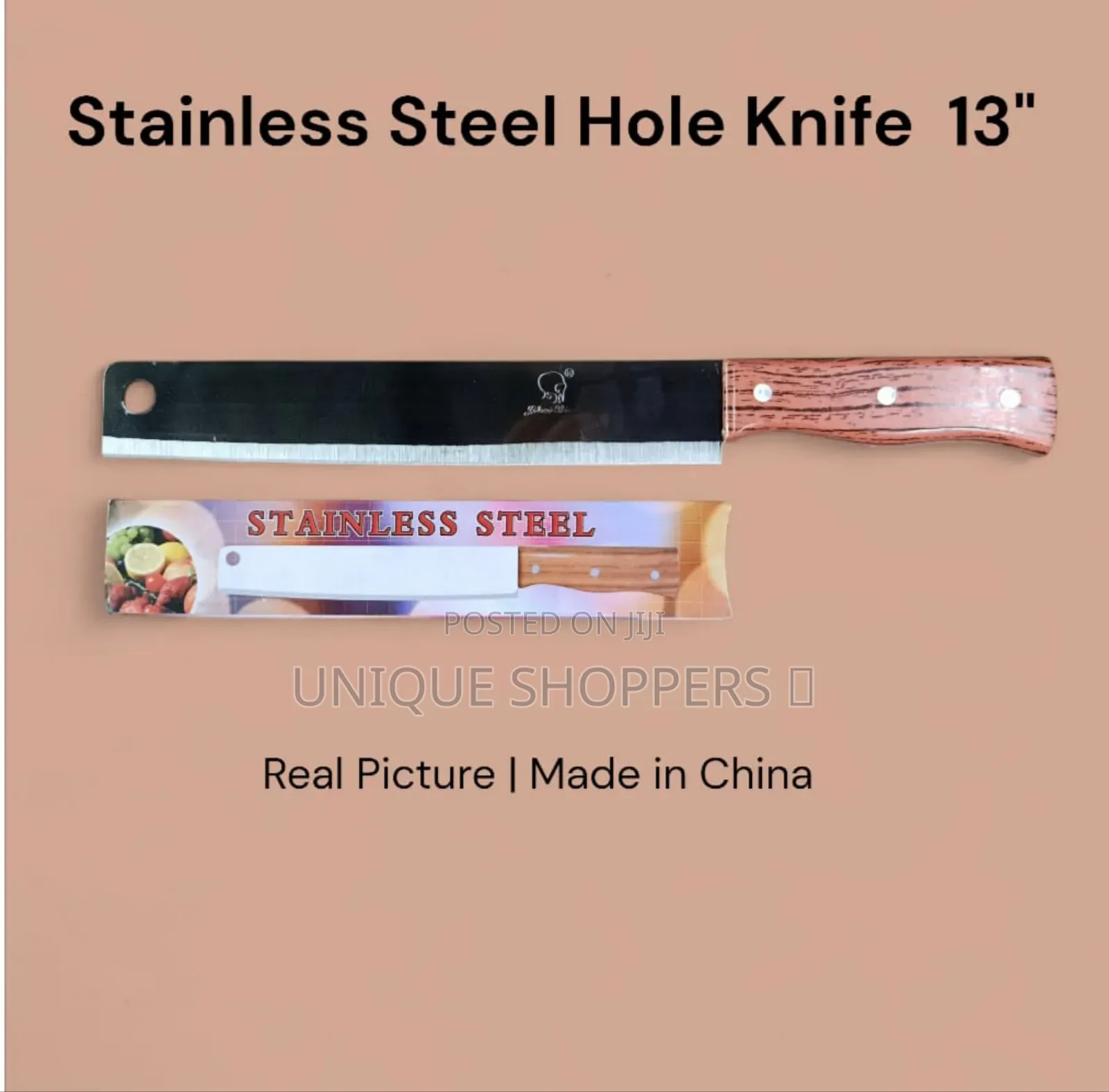 Stainless Steel Hole Knife – 13"