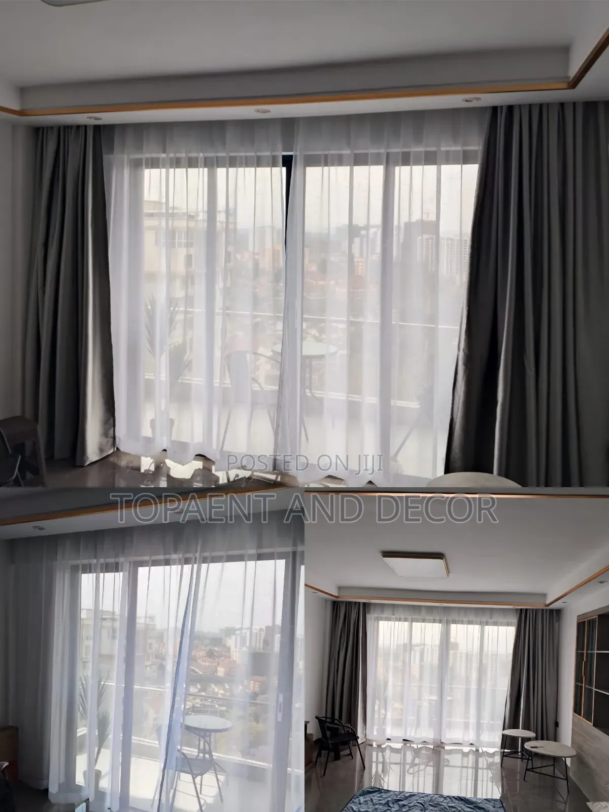White Sheers for Living Room Daytime Privacy Curtains