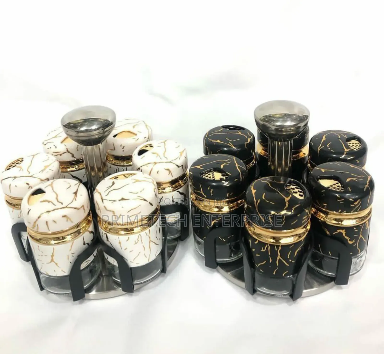 7pcs Rotating Spice Rack Set