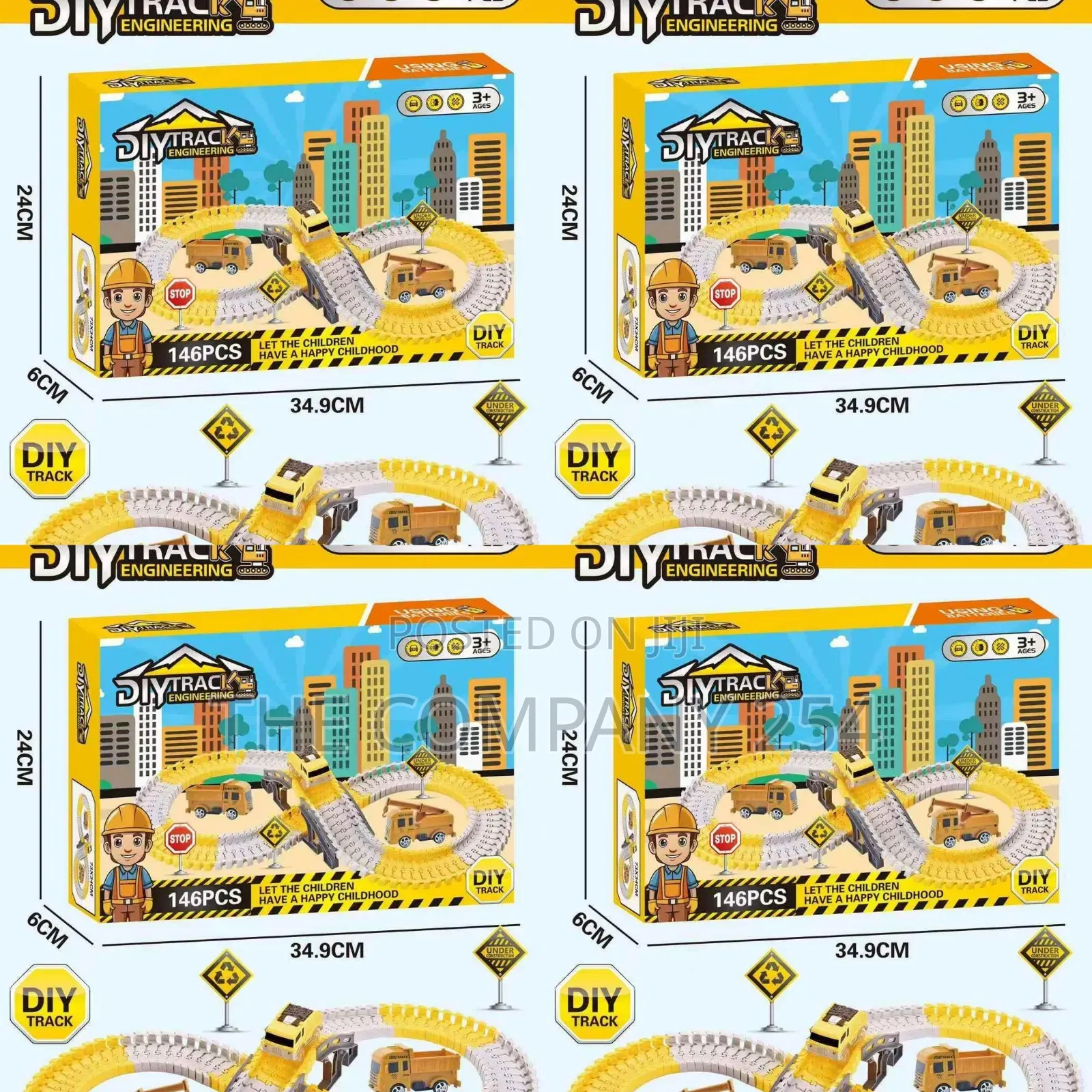 Construction Race Tracks for Kids Boys Girls