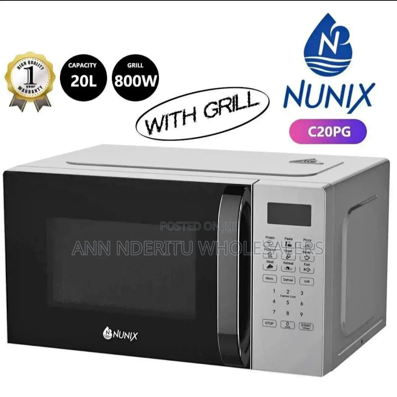 Nunix 20 Litres Digital Microwave