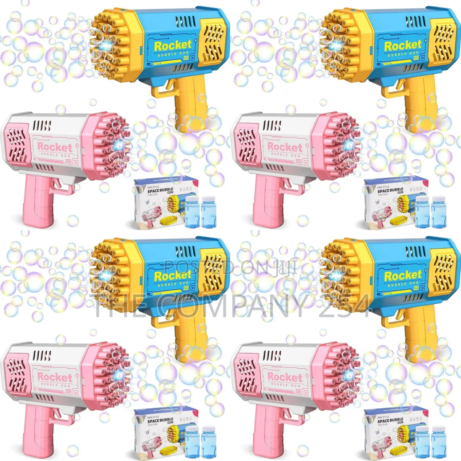It's Back Dual-Color Battery-Operated Bubble Toy Gun