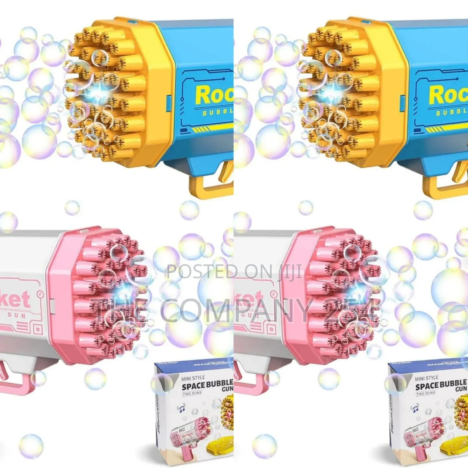 It's Back Dual-Color Battery-Operated Bubble Toy Gun