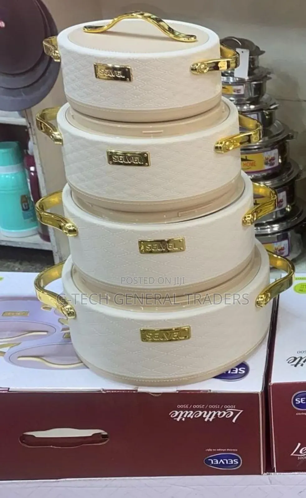 Leatherite 4pcs Hotpot Set