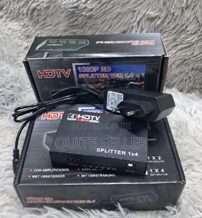Splitter Hdmi Splitter 1 Input 4 Output 1 X 4 Mini 1080 - 1 X 4