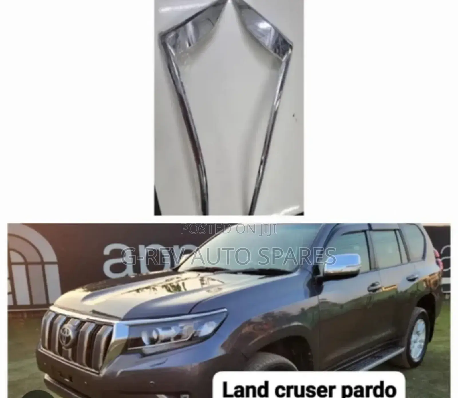 Land Cruiser Prado J150 2018 +Headlight Chromes
