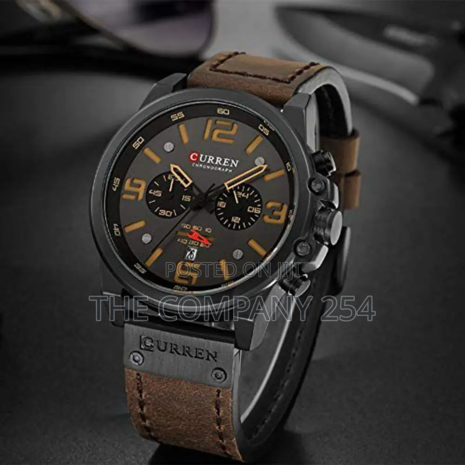 Curren 8314Date Display Quality Leather Strap Quartz Movement