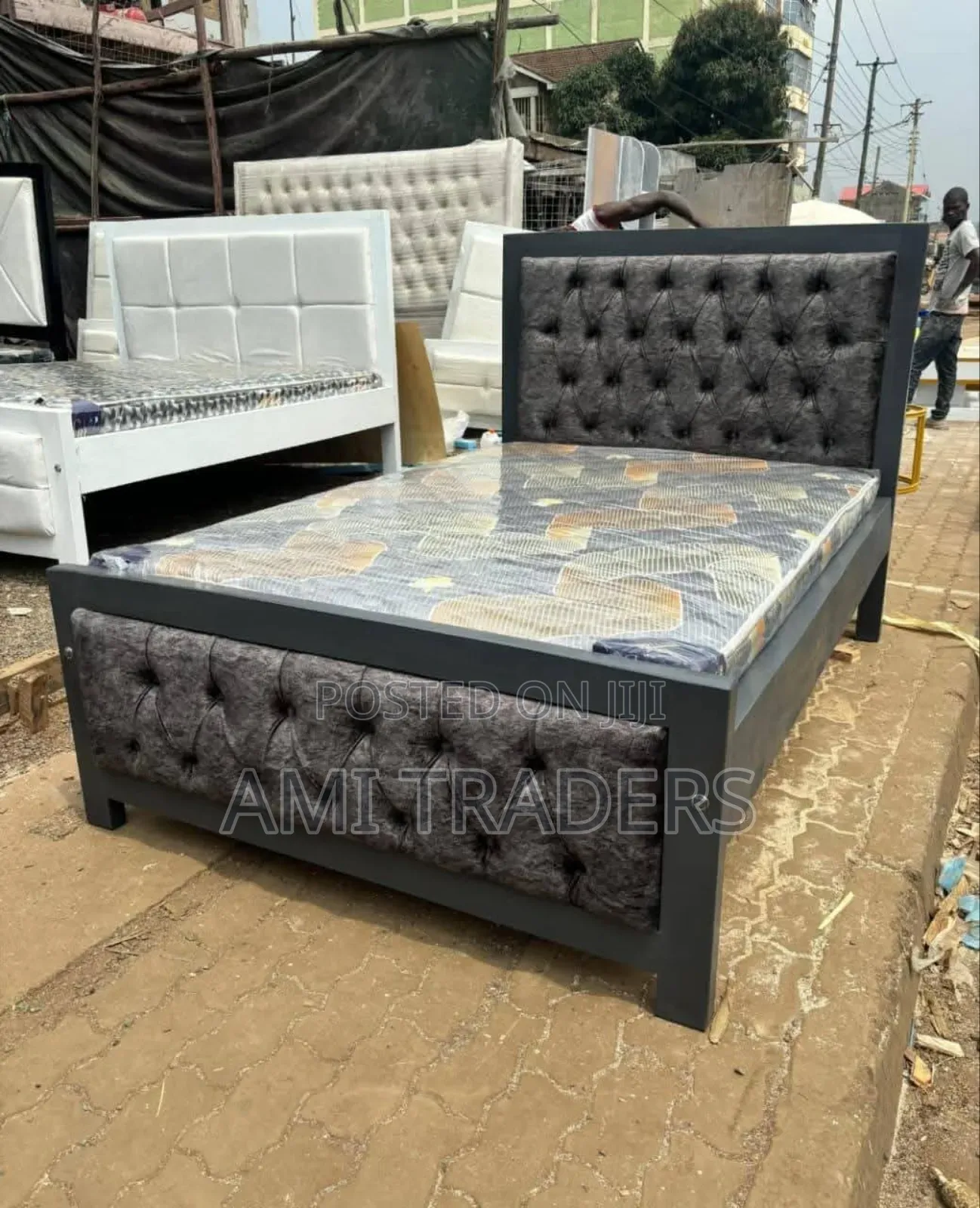 Gray Mocket Bed (4*6)