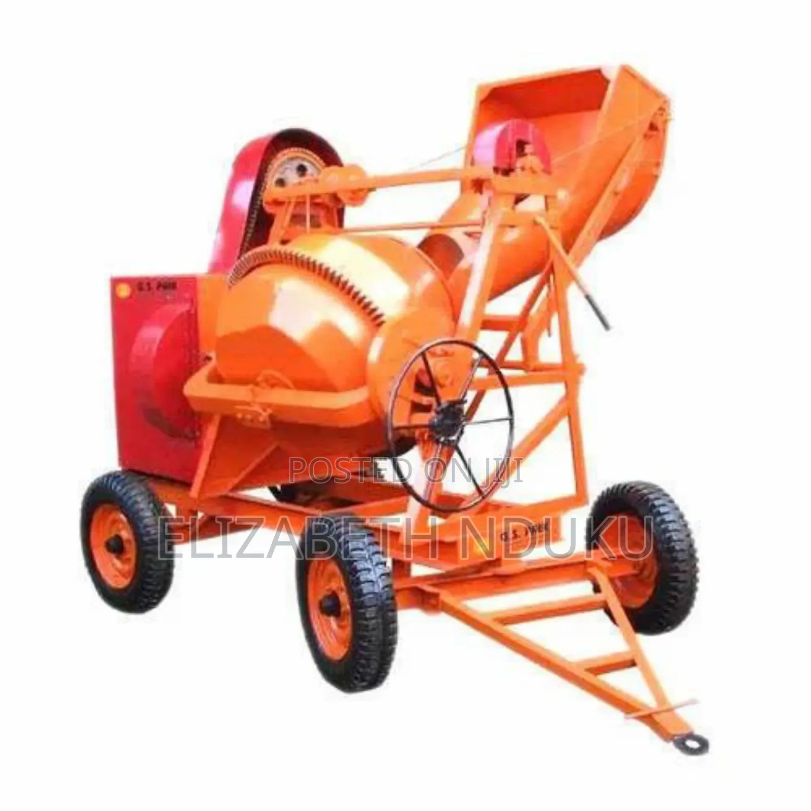 Powerful Self-Loading Concrete Mixer