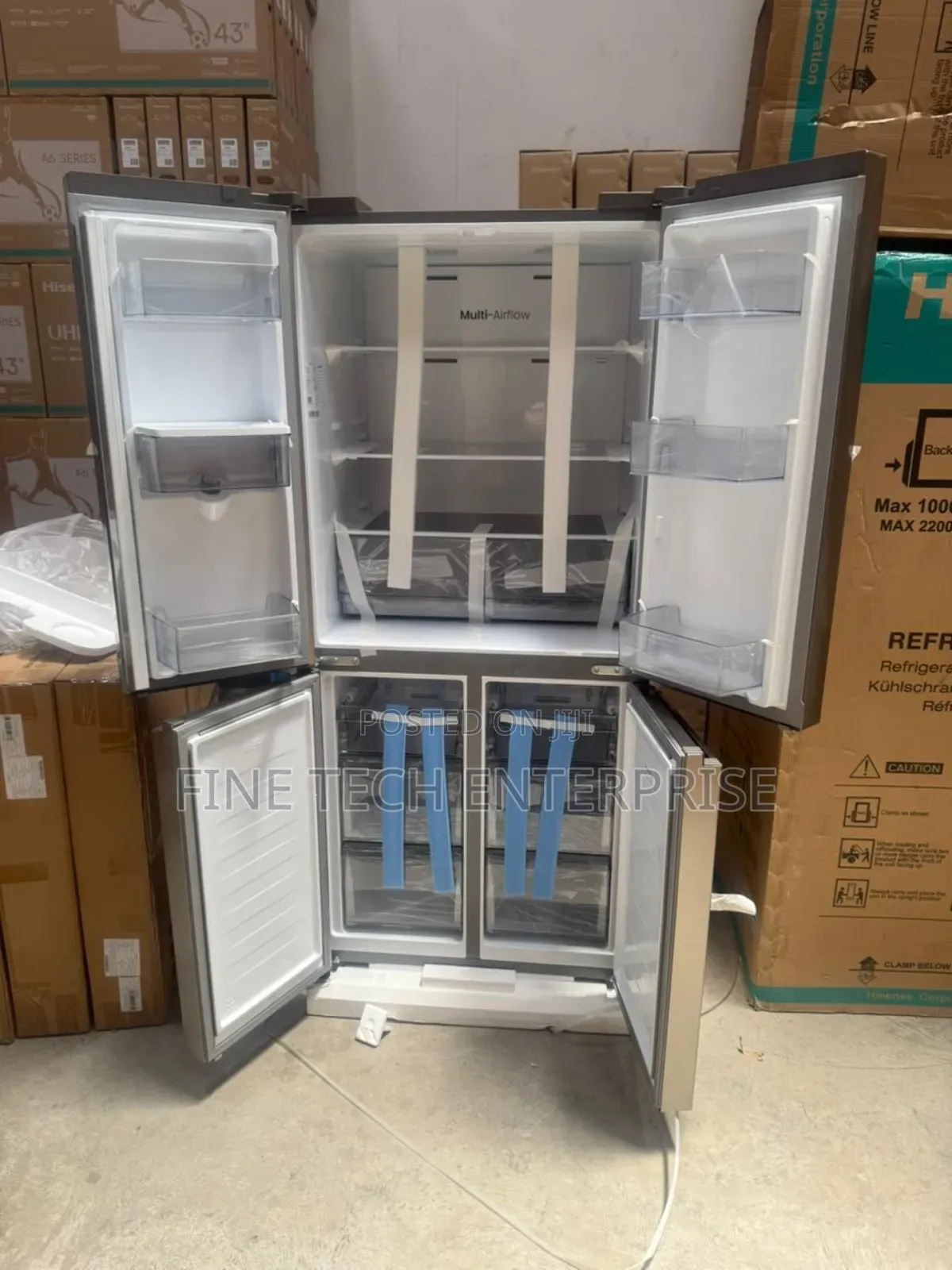 Hisense 558l Side by Side Refrigerator No Frost
