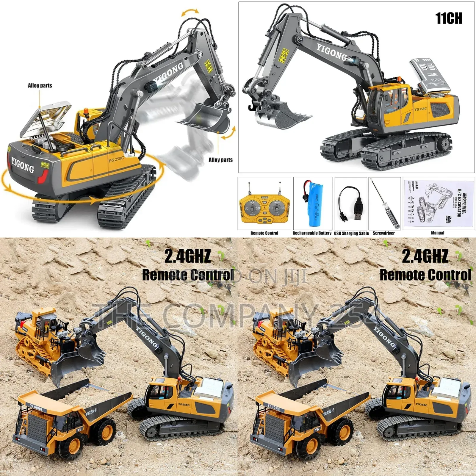 Remote Control Rechargeable 680rotation Digging Unloading Durability