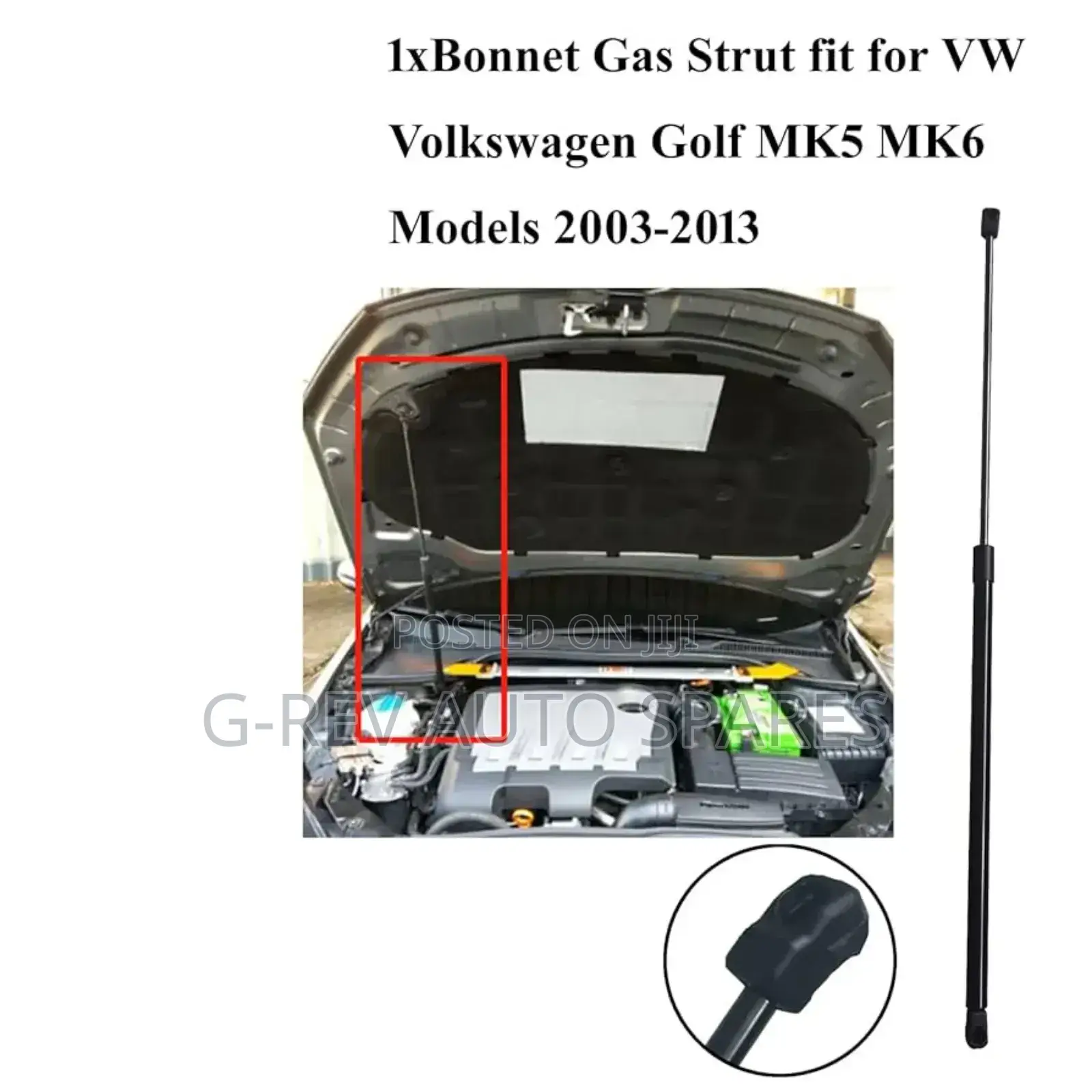 Genuine Volkswagen Golf Mk5/Mk6 Bonnet Shocks.