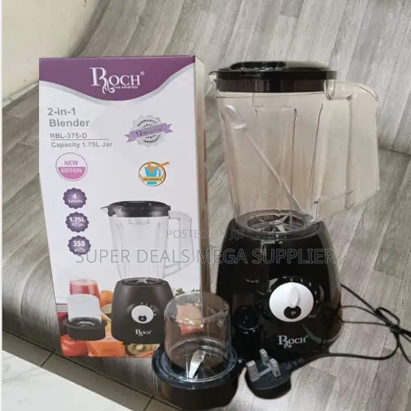 Roch 2 in 1 Blender With Strong Motor for Smooth Blending Results