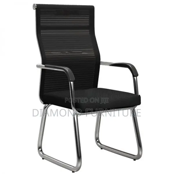 Office Furniture; Comfortable Mesh Office Visitors Guest {Seat Chair}