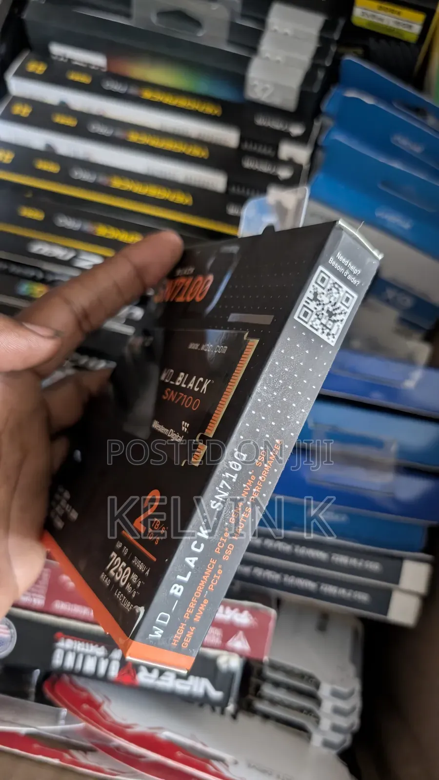 Wd Sn7100 2tb Nvme Upto 7250 MBPS