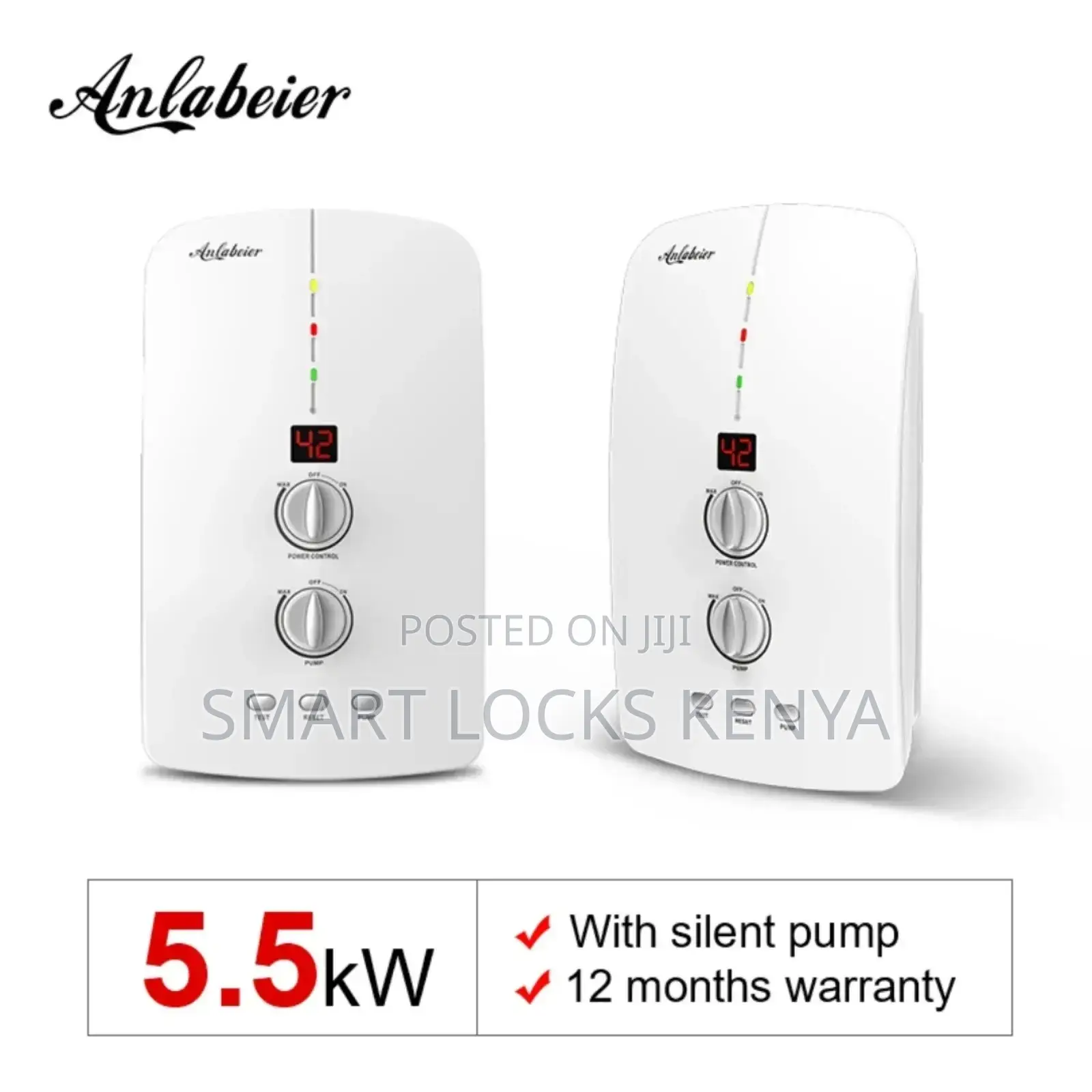 Tanklesa Instant Electric Water Heater With Pumb