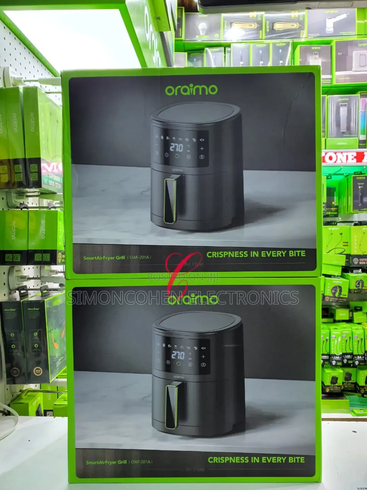 Oraimo Smart Air Fryer Grill  3.5l 1500w Touch Control Air Fryer