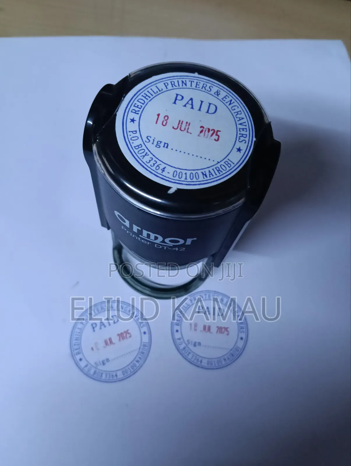 Amor Round Stamp