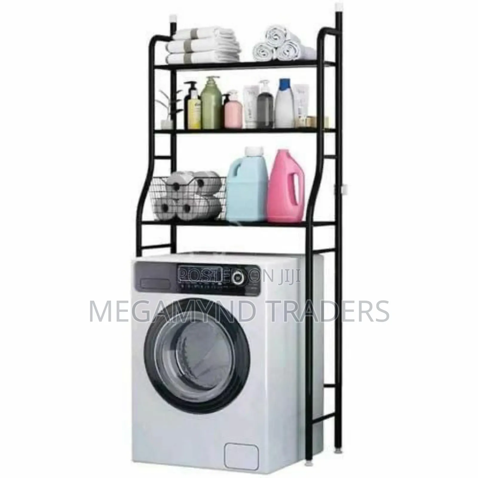 Over the Washing Machine Stand/3 - Tire Laundry Storage Organizer