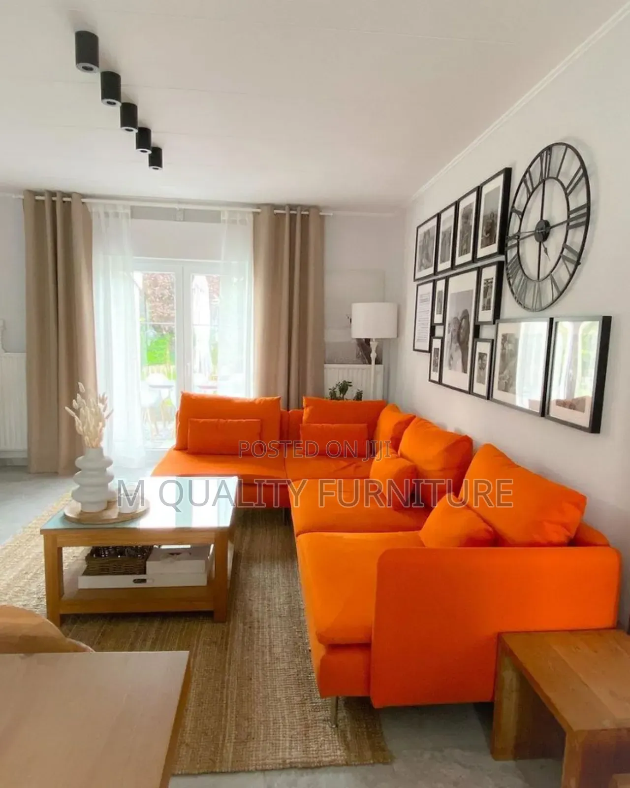 Orange Modern and Comfortable Sofas