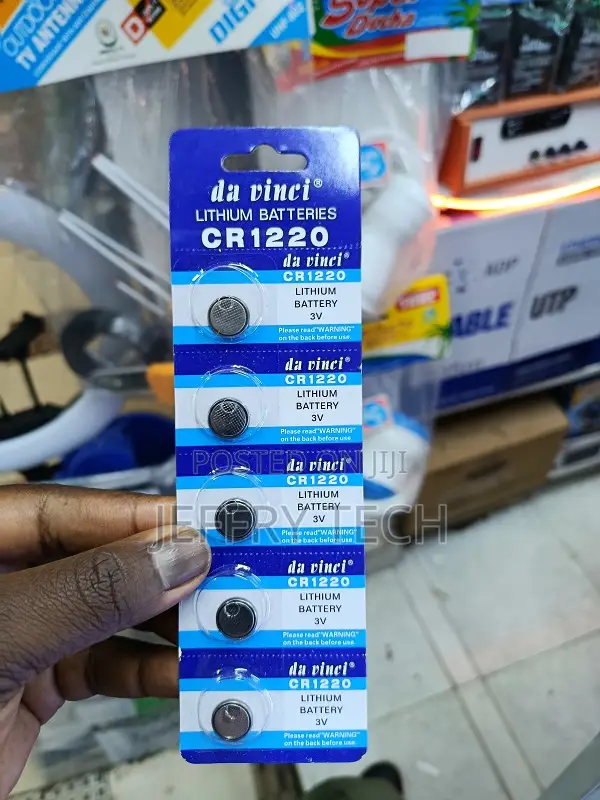 Cr1220 3v Lithium Coin Battery – 3volt Cr 1220 Lithium Cell Button Ba