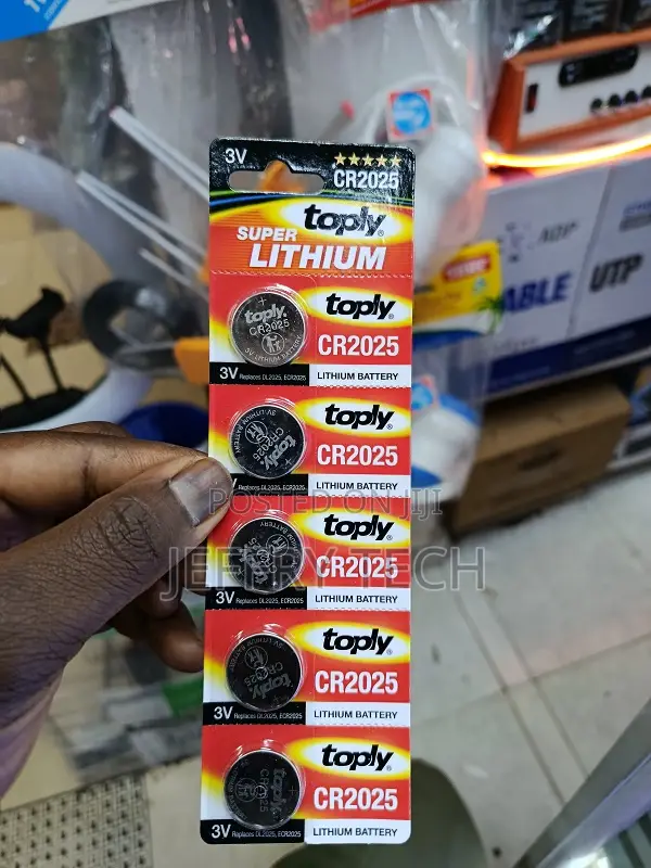 5pcs Cr2025 3v Battery Watch Remote Button Cell Cr 2025 Batteries