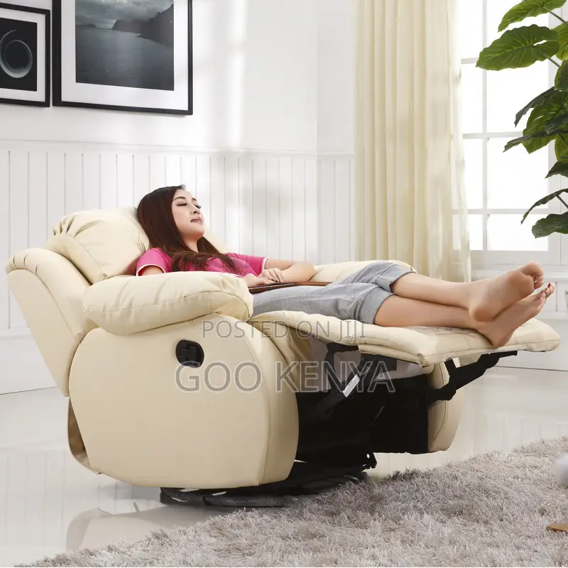 Home Sofa; Modern Leather Reclining Sectional Sofa for Living Room
