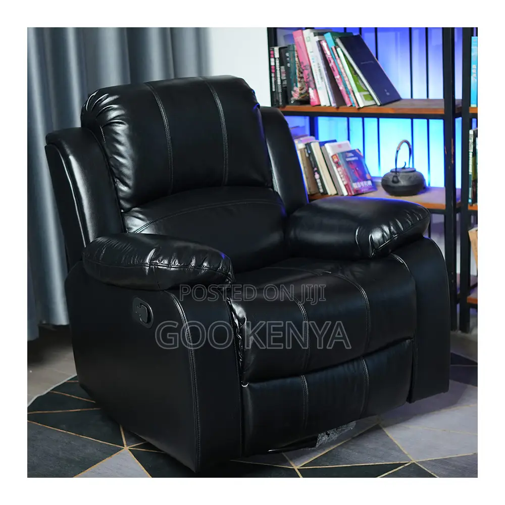 Home Sofa; Modern Single Person Classic Leather Reclining Lounger
