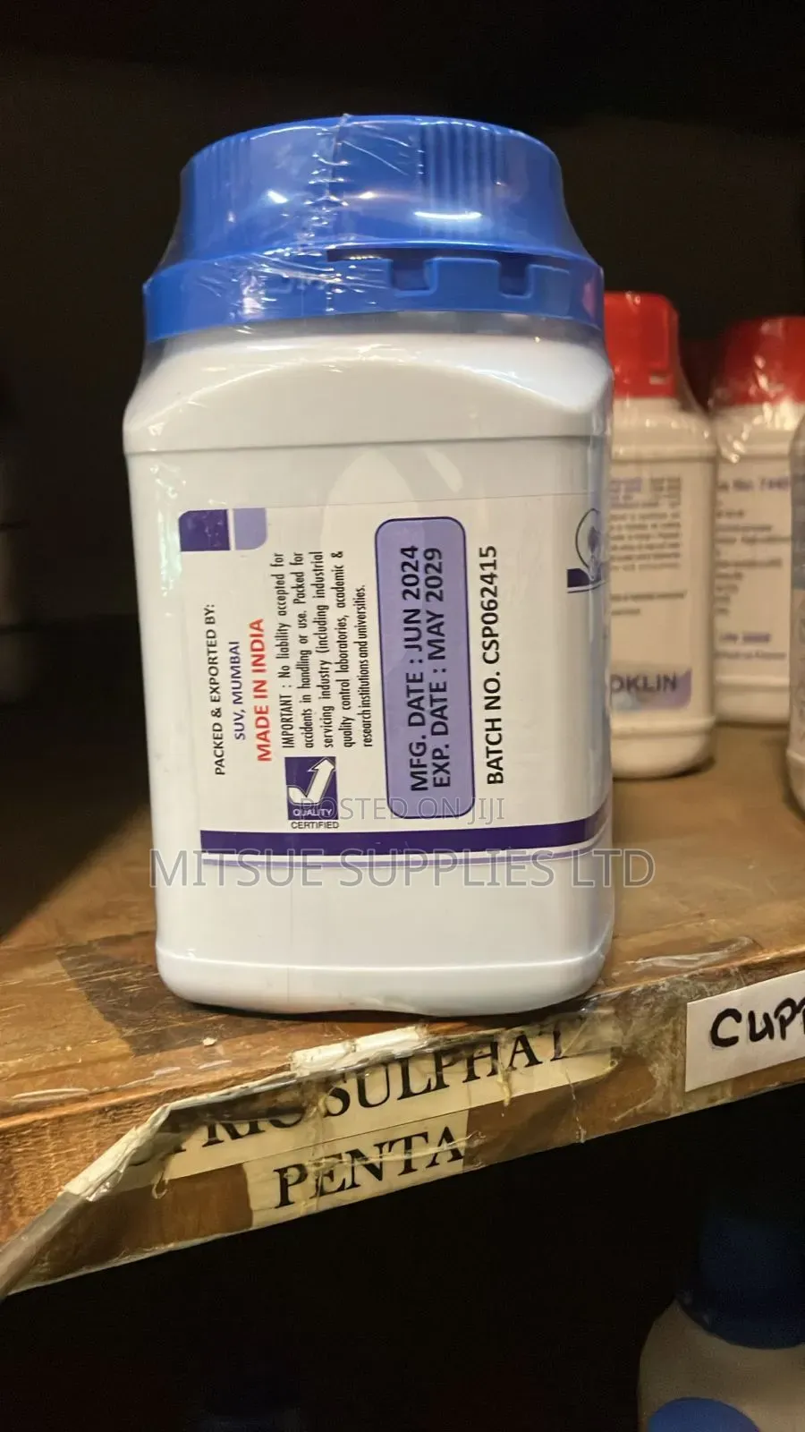 Copper (Cupric) Sulphate  Pentahydate 500g Griffchem