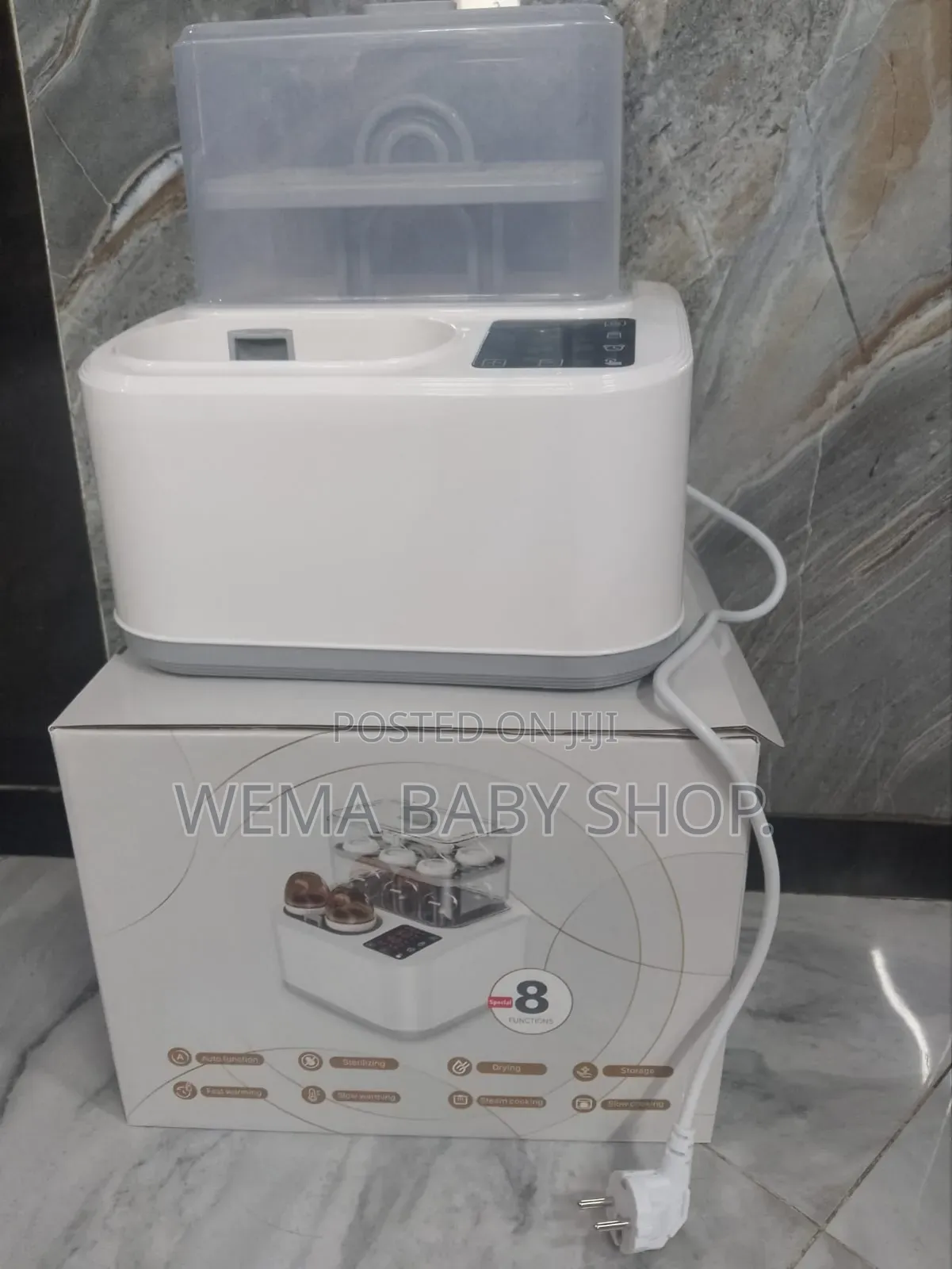 8 In 1 Smart Baby Multifunction Sterilizer/Dryer/Cooker/ Bottle Warmer