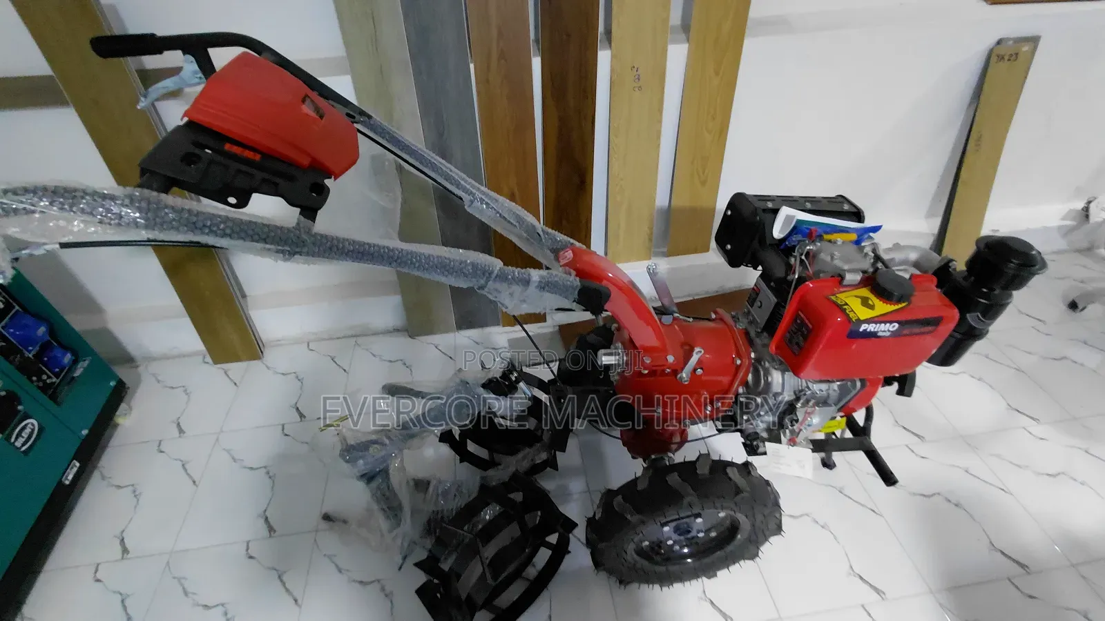 Primo Italy 10hp Diesel Power Tiller With Accessories.