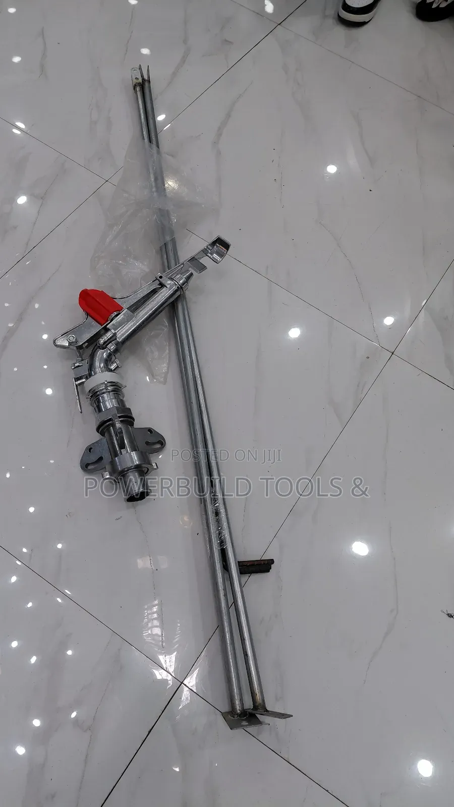 2' Rain Gun Sprinkler Set With Tripod Stand/Aluminium Head 50m Radius