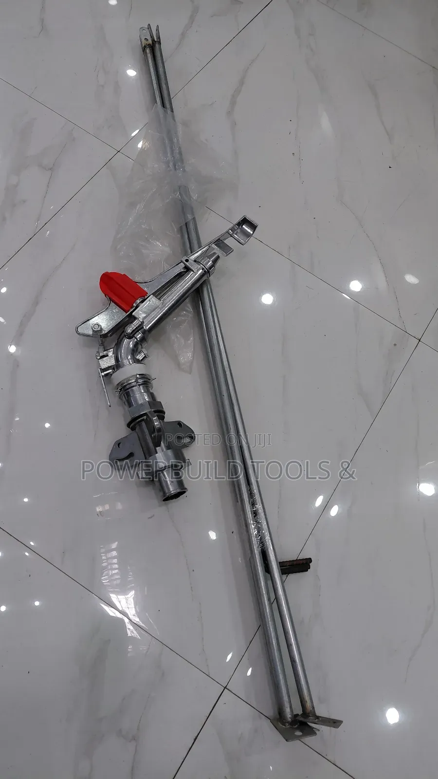 2' Rain Gun Sprinkler Set With Tripod Stand/Aluminium Head 50m Radius