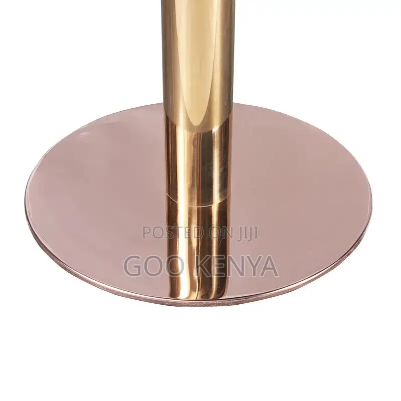 Home Coffee Table;Minimalist Marble-Top Coffee Table in Gold Finish