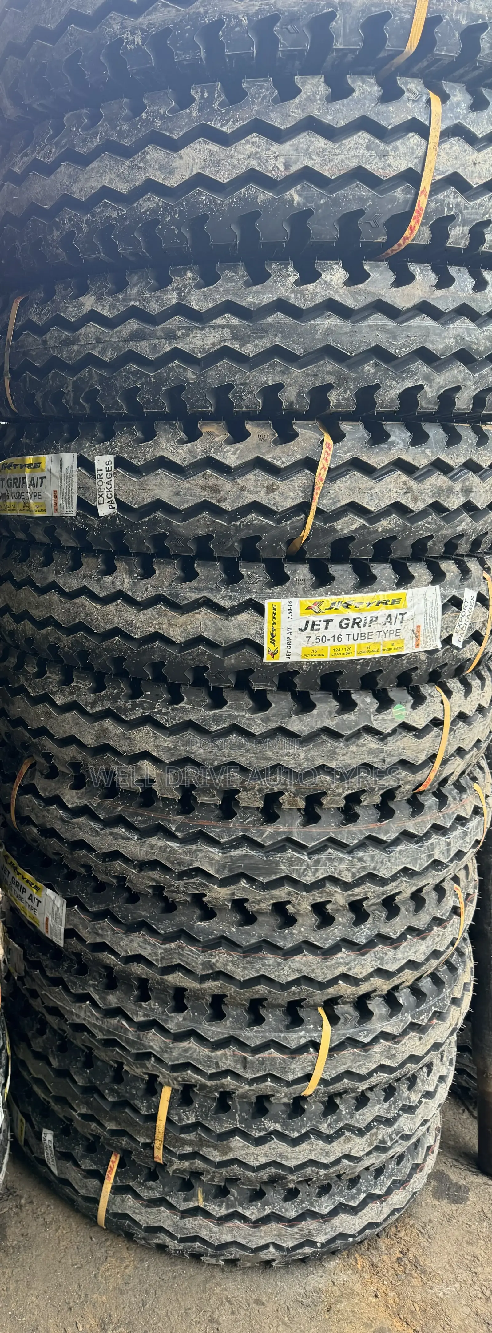 7.50-16 Jetgrip a/T Jk Tires Made in India Des Yana
