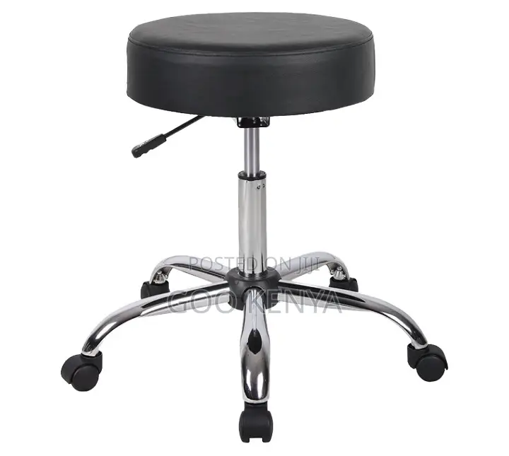 Home Stool; 360° Round Swivel Leather Dining/Bar Stool