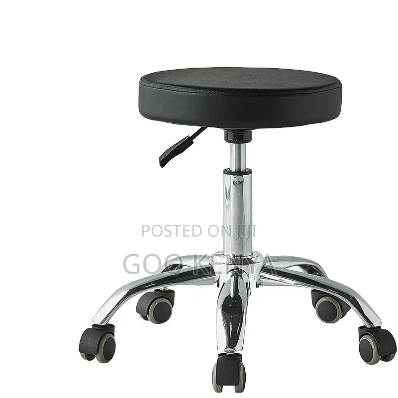 Home Stool; 360° Round Swivel Leather Dining/Bar Stool