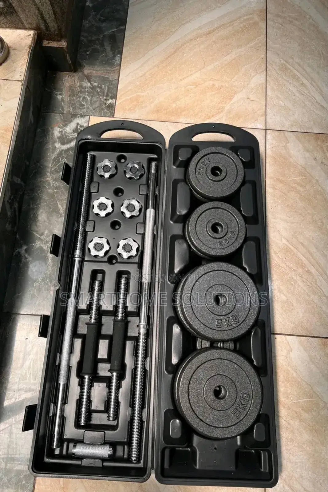 Chrome Dumbbell Set (50kg Weight)