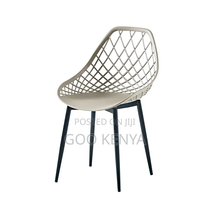 Event Chair; Breathable Plastic Dining Chair With Wood Base